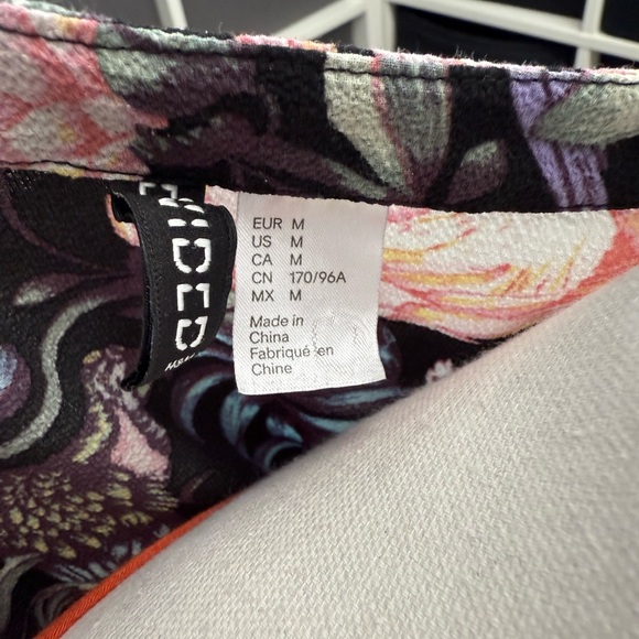 H&M Divided Tropical Floral Botanical Kimono Cardigan - Picture 6 of 10